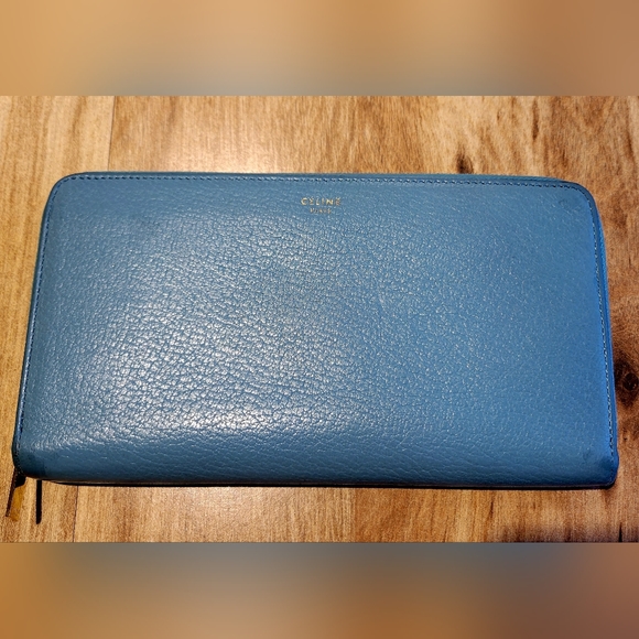 Celine Blue Wallet - Picture 1 of 17